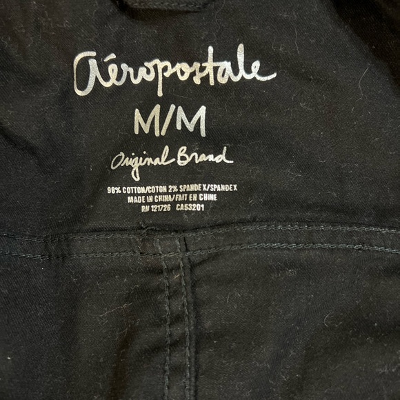 Aeropostale black soft versatile spring summer denim jacket - Picture 3 of 6